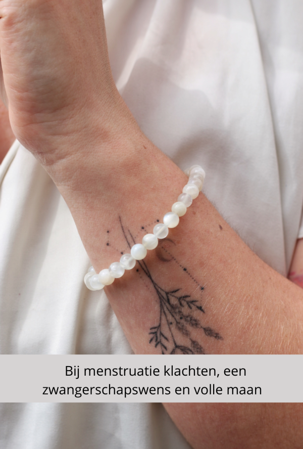 edelsteen armband maansteen