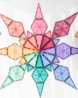 Connetix Rainbow Pastel Geometry Pack | 40 stuks 17