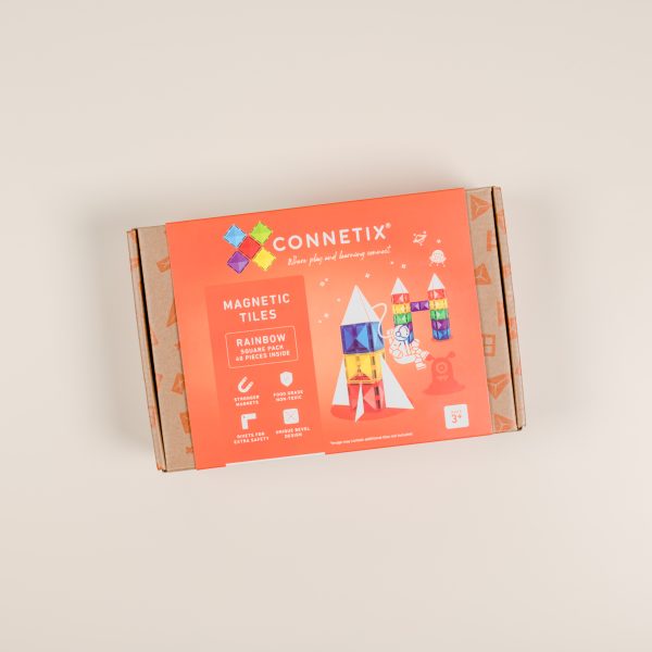 Connetix pastel Square Pack | 40 stuks
