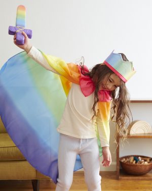 Sarah's Silks cape | Rainbow