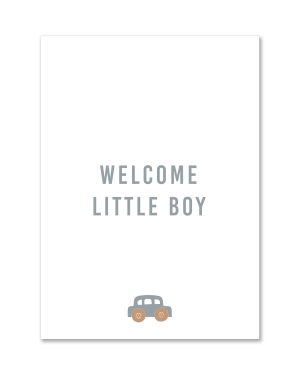 Wenskaart | Welcome little boy