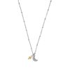 Ketting Maansteen & Zonnesteen | Zilver/goud 1