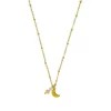 Ketting Maansteen & Zonnesteen | Zilver/goud 4