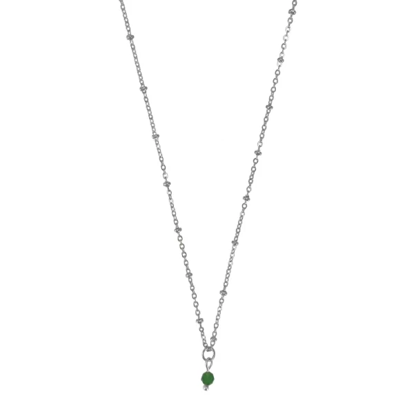 Geboortesteen Ketting | zilver 1