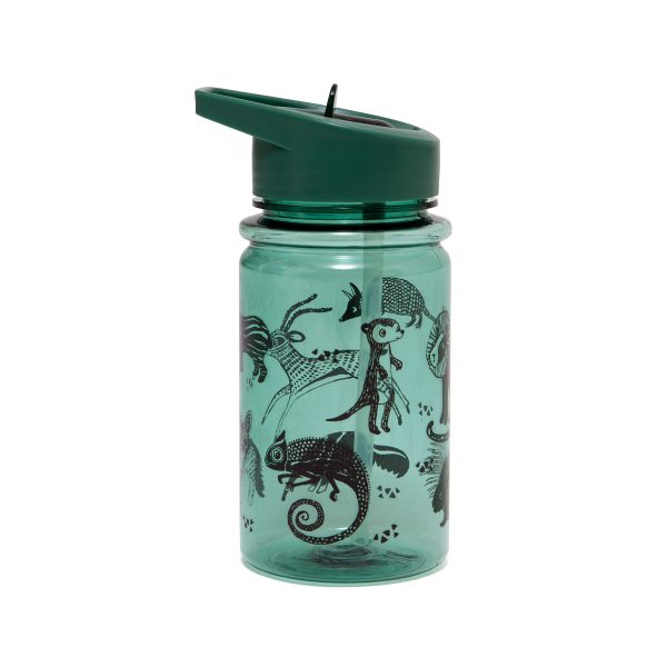 Drinkfles salie groen animals